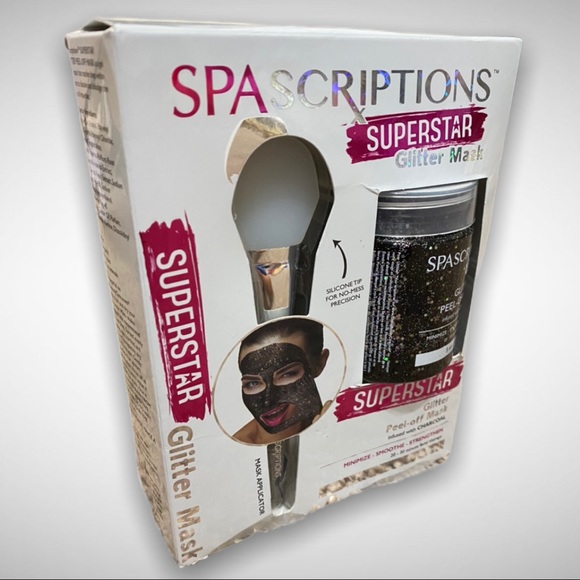 Spa Scriptions Superstar Glitter Mask & Brush - Picture 1 of 4